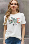 Simply Love Full Size LOVE YOURSELF Graphic Cotton Tee Women's T-Shirts - Tophatter Daily Deals