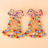 Rhinestone Alloy Christmas Bell Earrings Earrings - Tophatter Daily Deals