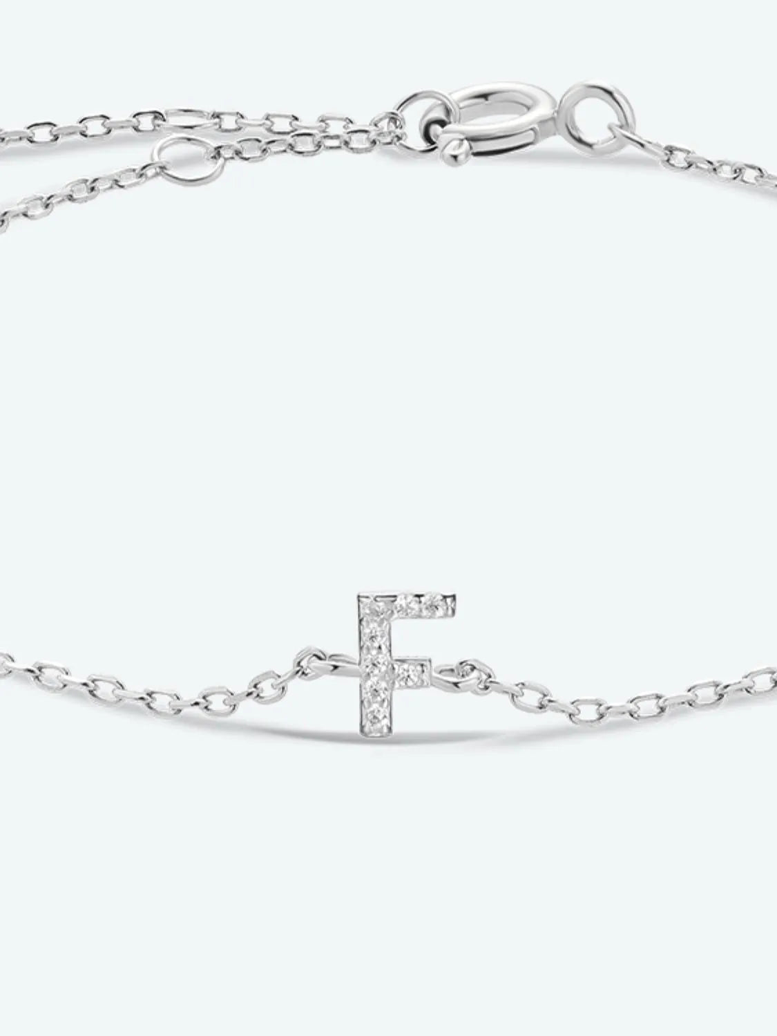 A To F Zircon 925 Sterling Silver Bracelet Bracelets - Tophatter Daily Deals