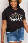 Simply Love Full Size MAMA Flower Graphic Cotton Tee Women's T-Shirts - Tophatter Daily Deals