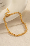 Heart Chain Lobster Clasp Bracelet Bracelets - Tophatter Daily Deals