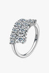 Adored Moissanite 925 Sterling Silver Ring Moissanite - Tophatter Daily Deals