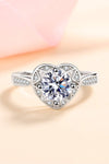 Moissanite Heart Ring Moissanite - Tophatter Daily Deals