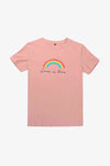 LOVE IS LOVE Rainbow Graphic Tee Shirt Burnt Coral Women's T-Shirts - Tophatter Daily Deals