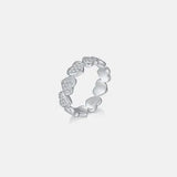 Moissanite 925 Sterling Silver Heart Shape Ring Moissanite - Tophatter Daily Deals