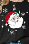 Santa Graphic Round Neck Dropped Shoulder T-Shirt Women's T-Shirts - Tophatter Daily Deals