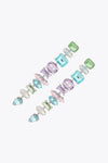 Multicolored Glass Stone Dangle Earrings Earrings - Tophatter Daily Deals
