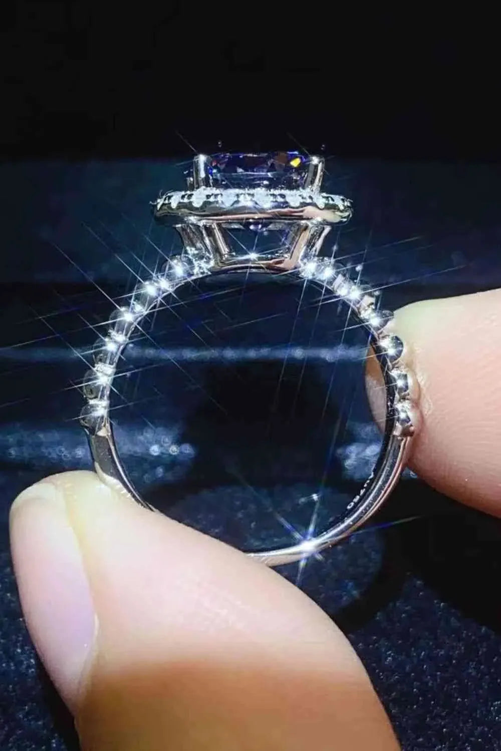Let It Go 2 Carat Moissanite Ring Moissanite - Tophatter Daily Deals