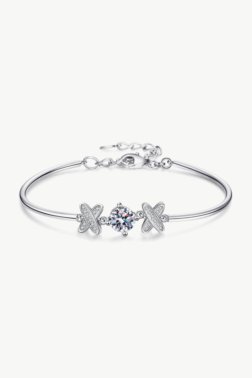 Adored Happy State of Mind 1 Carat Moissanite Bracelet Moissanite - Tophatter Daily Deals