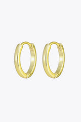 Copper Huggie Earrings Earrings - Tophatter Daily Deals