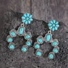 Artificial Turquoise Alloy Dangle Earrings Pastel Blue One Size Earrings - Tophatter Daily Deals