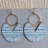 Ms.Pac-Man Shape Wooden Dangle Earrings Style D One Size Earrings - Tophatter Daily Deals