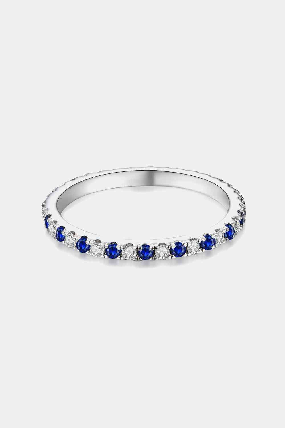 Moissanite Lab-Grown Sapphire Rings Moissanite - Tophatter Daily Deals