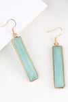 Natural Stone Drop Earrings Earrings - Tophatter Daily Deals