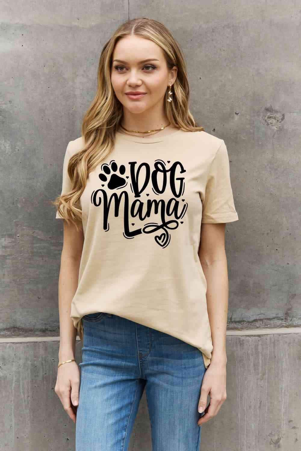 Simply Love Simply Love Full Size DOG MAMA Graphic Cotton T-Shirt Women's T-Shirts - Tophatter Daily Deals