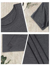 Graphic Round Neck Short Sleeve T-Shirt Women's T-Shirts - Tophatter Daily Deals