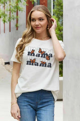 Simply Love MAMA Butterfly Graphic Cotton T-Shirt Women's T-Shirts - Tophatter Daily Deals