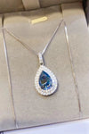 2 Carat Moissanite Teardrop Pendant Necklace Moissanite - Tophatter Daily Deals