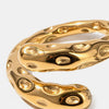 Titanium Steel Gold-Plated Bypass Ring Rings - Tophatter Daily Deals