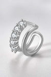 Zircon Double-Layered Single Cuff Earring Earrings - Tophatter Daily Deals