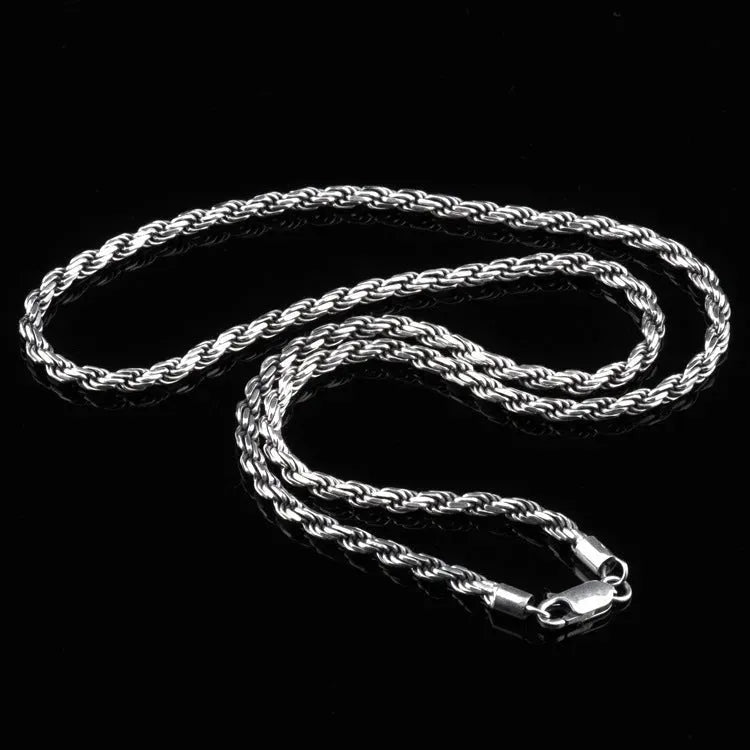 21.7" Snake Chain 925 Sterling Silver Necklace Necklaces - Tophatter Daily Deals