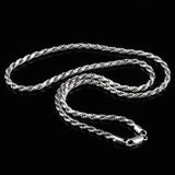 21.7" Snake Chain 925 Sterling Silver Necklace Necklaces - Tophatter Daily Deals