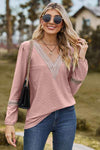 V-Neck Long Sleeve T-Shirt Women's T-Shirts - Tophatter Daily Deals