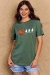 Simply Love Full Size Jack-O'-Lantern Graphic Cotton T-Shirt Women's T-Shirts - Tophatter Daily Deals