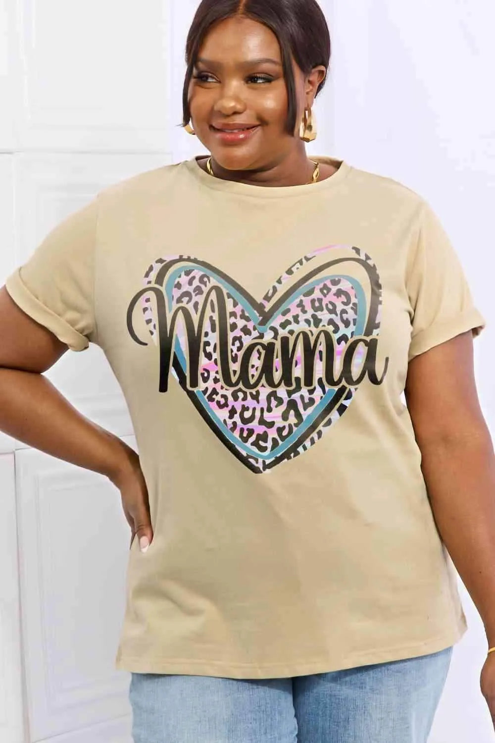 Simply Love Full Size MAMA Graphic Cotton Tee Women's T-Shirts - Tophatter Daily Deals