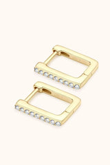 Moissanite Geometric 925 Sterling Silver Earrings Moissanite - Tophatter Daily Deals