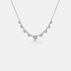 Inlaid Zircon 925 Sterling Silver Necklace Silver One Size Necklaces - Tophatter Daily Deals