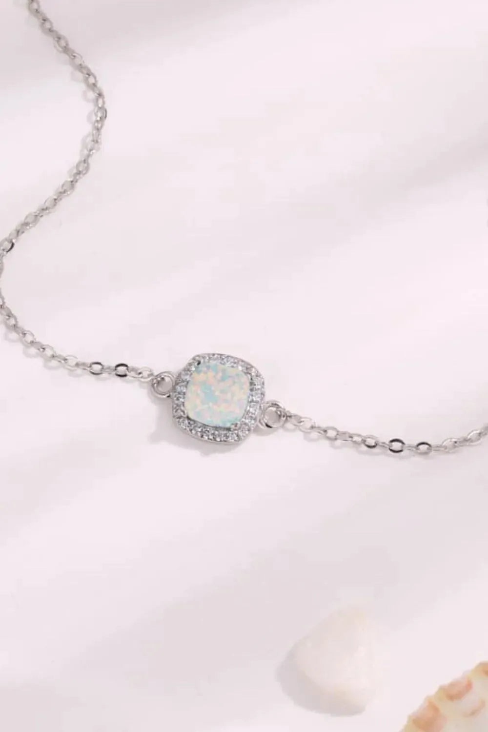 Opal Platinum-Plated Bracelet Opal - Tophatter Daily Deals