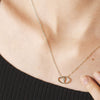 Heart Shape Spring Ring Closure Necklace Necklaces - Tophatter Daily Deals