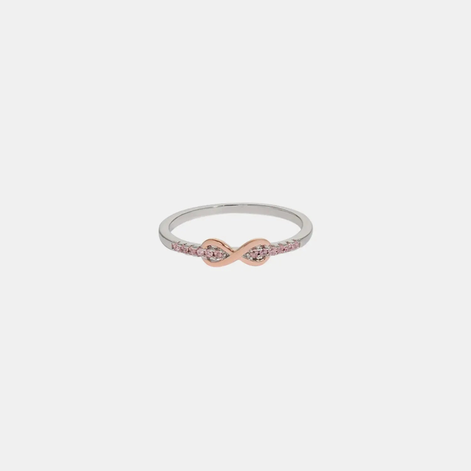 Zircon 925 Sterling Silver Ring Blush Pink Rings - Tophatter Daily Deals