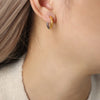 18K Gold-Plated Huggie Earrings Earrings - Tophatter Daily Deals