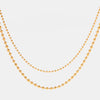 18K Gold-Plated Lobster Closure Bead Necklace Necklaces - Tophatter Daily Deals