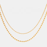 18K Gold-Plated Lobster Closure Bead Necklace Necklaces - Tophatter Daily Deals