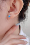 Opal Turtle 925 Sterling Silver Stud Earrings Opal - Tophatter Daily Deals