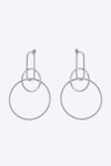 Speak For Yourself Link Hoop Earrings Silver One Size Earrings - Tophatter Daily Deals