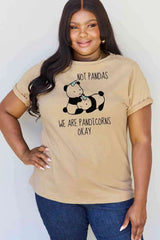 Simply Love Full Size Pandicorn Graphic Cotton T-Shirt Women's T-Shirts - Tophatter Daily Deals