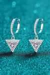 Moissanite Triangle Drop Earrings Moissanite - Tophatter Daily Deals