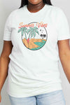 Simply Love Full Size SUMMER VIBES Graphic Cotton Tee Women's T-Shirts - Tophatter Daily Deals