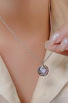 Moonstone LOVE Heart Pendant 925 Sterling Silver Necklace Silver One Size Moonstone - Tophatter Daily Deals