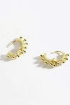 925 Sterling Silver Huggie Earrings Earrings - Tophatter Daily Deals