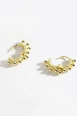 925 Sterling Silver Huggie Earrings Earrings - Tophatter Daily Deals