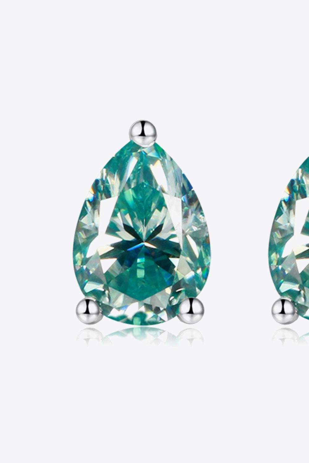 2 Carat Moissanite Teardrop Earrings Moissanite - Tophatter Daily Deals