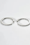 Inlaid Zircon 925 Sterling Silver Huggie Earrings Earrings - Tophatter Daily Deals