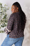 Jade By Jane Full Size Leopard Lace Detail Blouse Blouses - Tophatter Daily Deals
