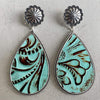 Alloy Teardrop Earrings Mint Blue One Size Earrings - Tophatter Daily Deals