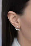Zircon Star 925 Sterling Silver Single Earring Earrings - Tophatter Daily Deals